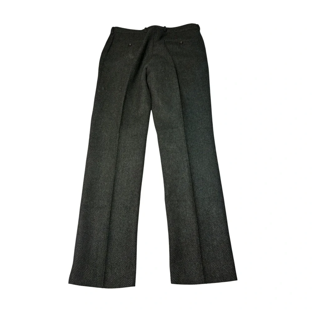 J.Crew Bowery Slim Fit Herringbone Wool Blend TWEED Pants Dark Green Mens 31x32
